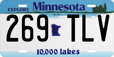 MN license plate 269TLV