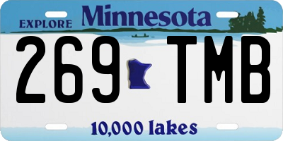MN license plate 269TMB