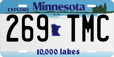 MN license plate 269TMC
