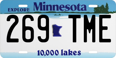 MN license plate 269TME