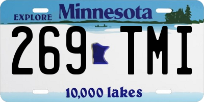 MN license plate 269TMI