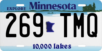 MN license plate 269TMQ