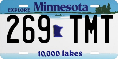 MN license plate 269TMT
