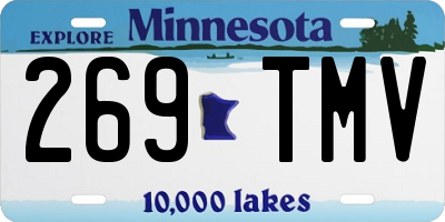 MN license plate 269TMV
