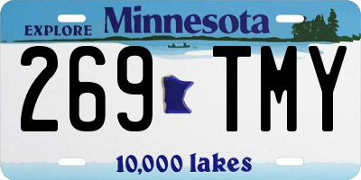 MN license plate 269TMY