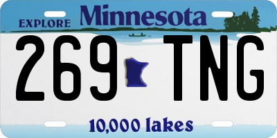 MN license plate 269TNG