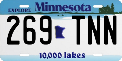 MN license plate 269TNN