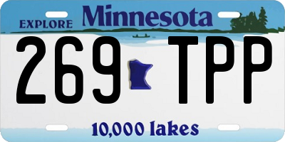 MN license plate 269TPP