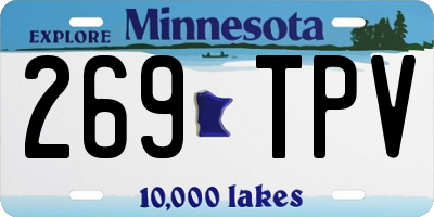 MN license plate 269TPV