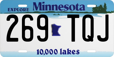 MN license plate 269TQJ