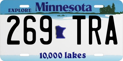 MN license plate 269TRA