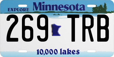 MN license plate 269TRB