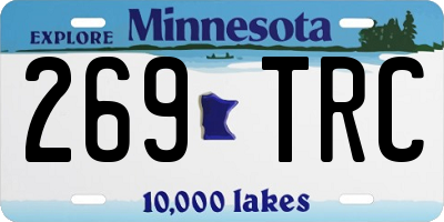 MN license plate 269TRC