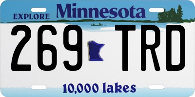 MN license plate 269TRD
