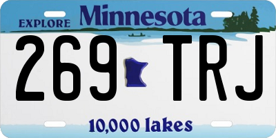 MN license plate 269TRJ