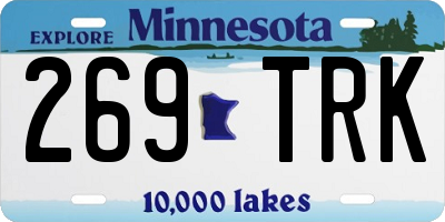 MN license plate 269TRK