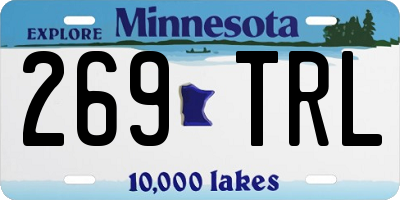 MN license plate 269TRL