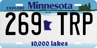 MN license plate 269TRP