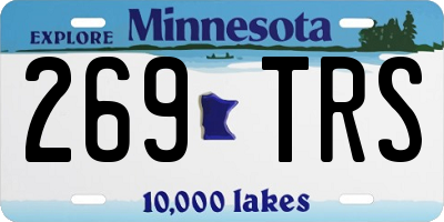 MN license plate 269TRS