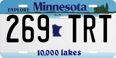 MN license plate 269TRT