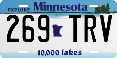 MN license plate 269TRV
