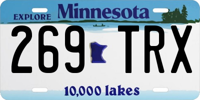 MN license plate 269TRX