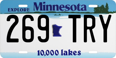 MN license plate 269TRY