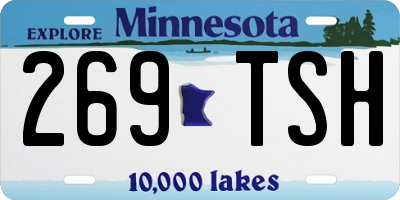 MN license plate 269TSH