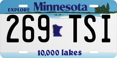 MN license plate 269TSI