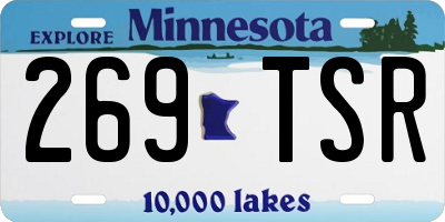 MN license plate 269TSR
