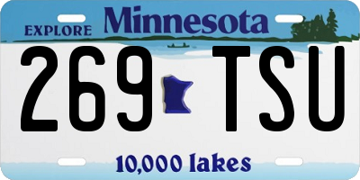 MN license plate 269TSU