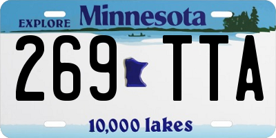 MN license plate 269TTA
