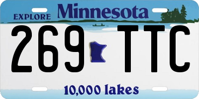 MN license plate 269TTC