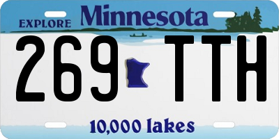 MN license plate 269TTH
