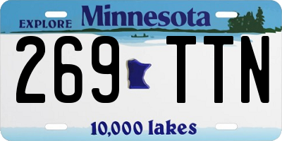 MN license plate 269TTN
