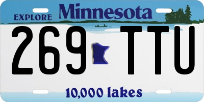 MN license plate 269TTU