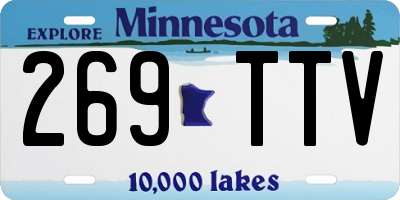 MN license plate 269TTV