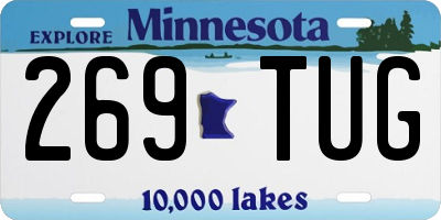 MN license plate 269TUG