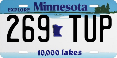 MN license plate 269TUP
