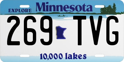 MN license plate 269TVG