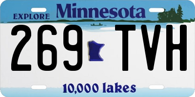 MN license plate 269TVH