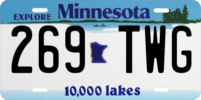 MN license plate 269TWG