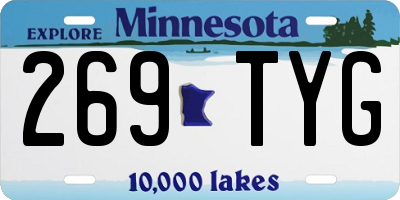 MN license plate 269TYG