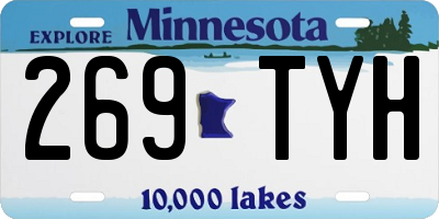 MN license plate 269TYH