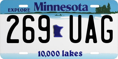 MN license plate 269UAG