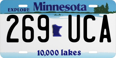 MN license plate 269UCA