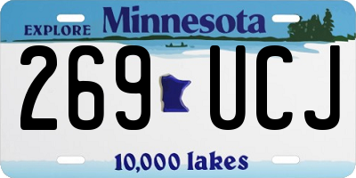 MN license plate 269UCJ