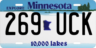 MN license plate 269UCK