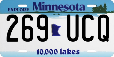 MN license plate 269UCQ