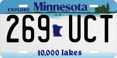 MN license plate 269UCT